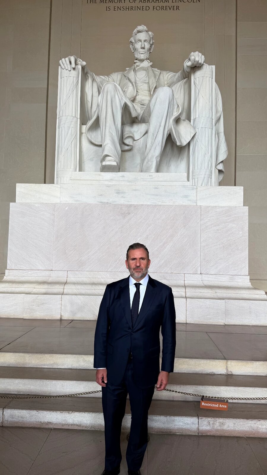 Roberto Arzú photographed during a working visit in Washington, D.C.