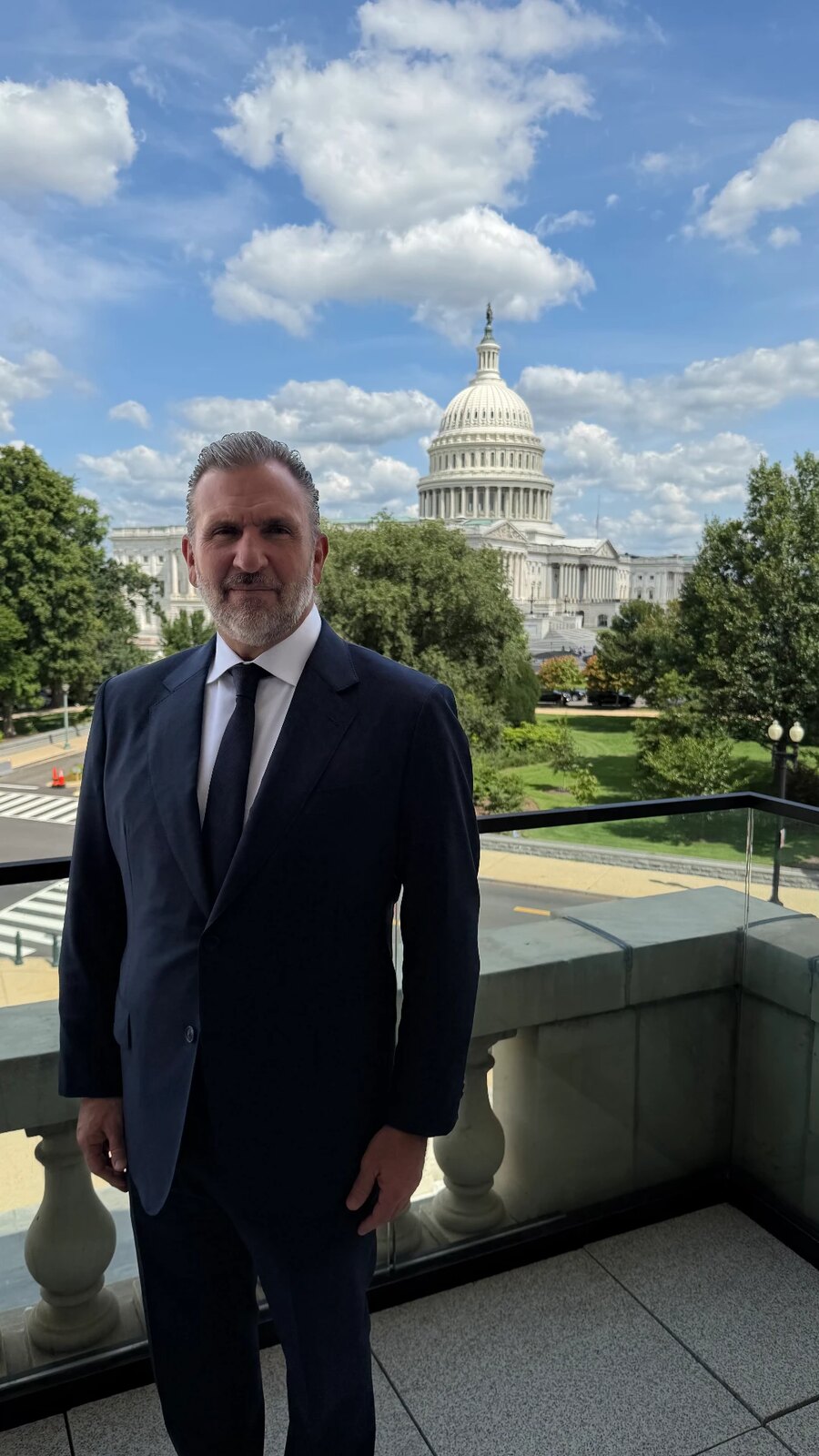 Roberto Arzú photographed during a working visit in Washington, D.C.